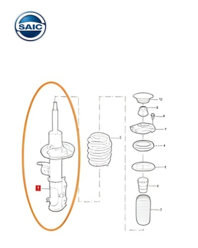 طقم مساعدين أمامى شمال و يمين - MG HS - سايك